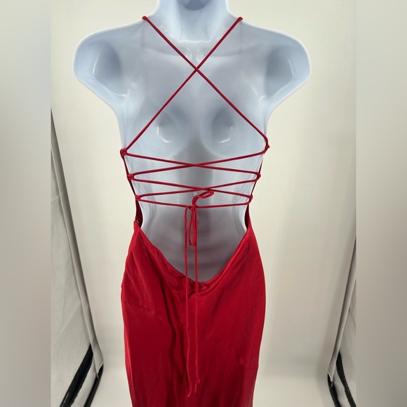 Babyboo Isobel Maxi Dress in Red, size Small, NWT Love Island Themed - Picture 8 of 14